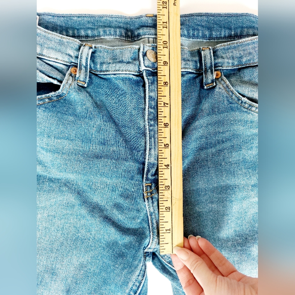 90s Loose Flare Mid Rise Jeans Gap size 30/10S Medium Wash Denim - Picture 7 of 8